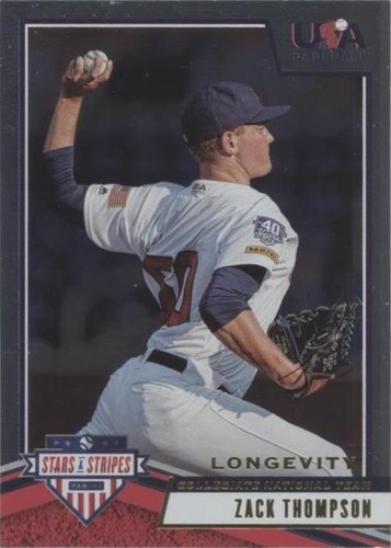 2019 Panini USA Baseball Stars & Stripes Longevity - Zack Thompson #90