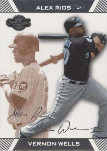 2007 Topps Co-Signers - Alex Rios Vernon Wells #29