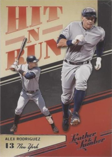2019 Panini Leather & Lumber - Alex Rodriguez #HNR-8