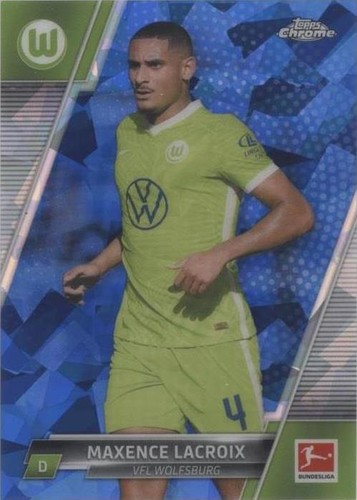 2021-22 Topps Chrome Bundesliga Sapphire Edition Maxence Lacroix #100