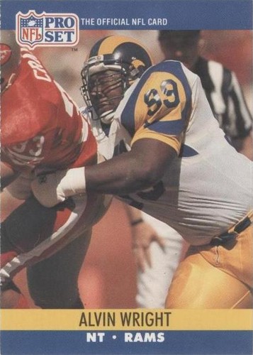 1990 Pro Set Alvin Wright #556