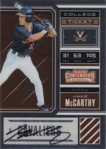 2018 Panini Elite Extra Edition - Jake McCarthy #JM