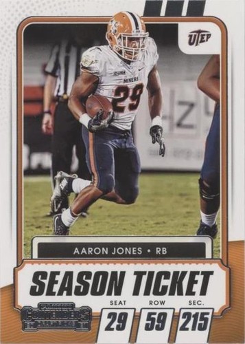 2021 Panini Contenders Draft Picks Aaron Jones #53