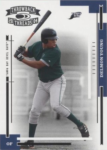 2004 Donruss Throwback Threads - Delmon Young #185