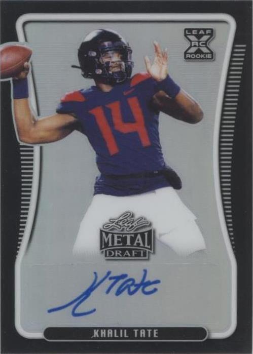 2020 Leaf Metal Draft Khalil Tate #BA-KT1