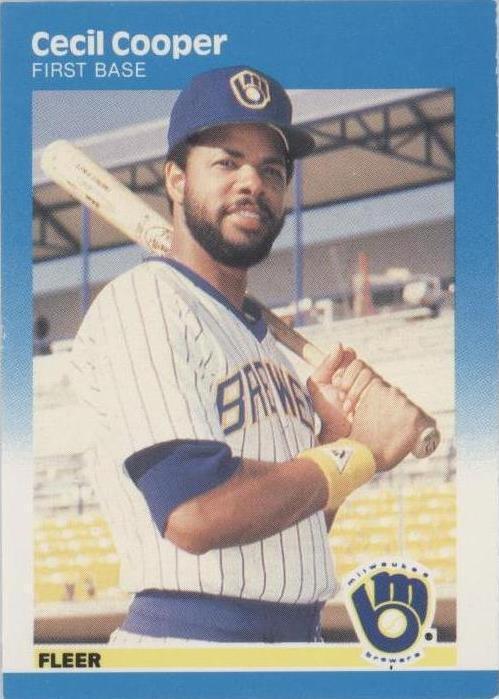 Fleer 1987 - Cecil Cooper #343