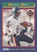 1992 Score Wendell Davis #82