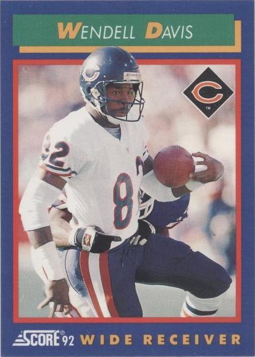 1992 Score Wendell Davis #82