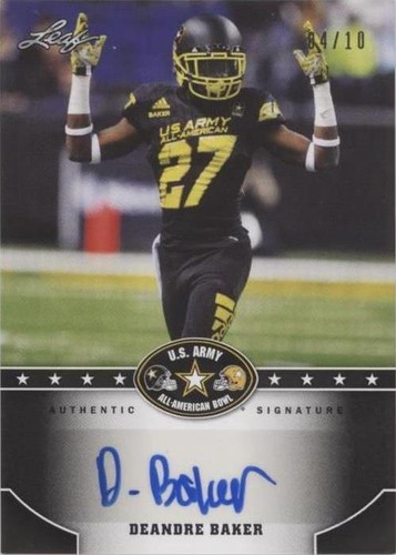 2015 Leaf U.S. Army All-American Bowl Deandre Baker #BA-DB1