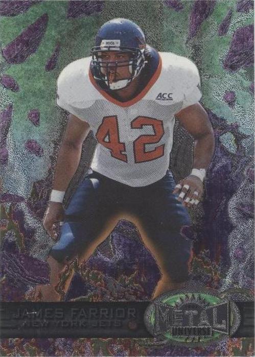 1997 Skybox Metal Universe James Farrior #184