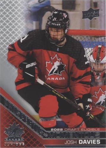 2022 Upper Deck Team Canada Juniors - Josh Davies #PM-9