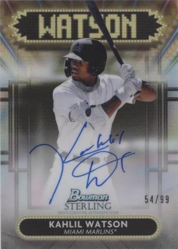 2022 Bowman Sterling - Kahlil Watson #SSA-KW