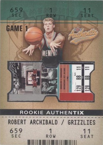 2002-03 Fleer Authentix - Robert Archibald #125