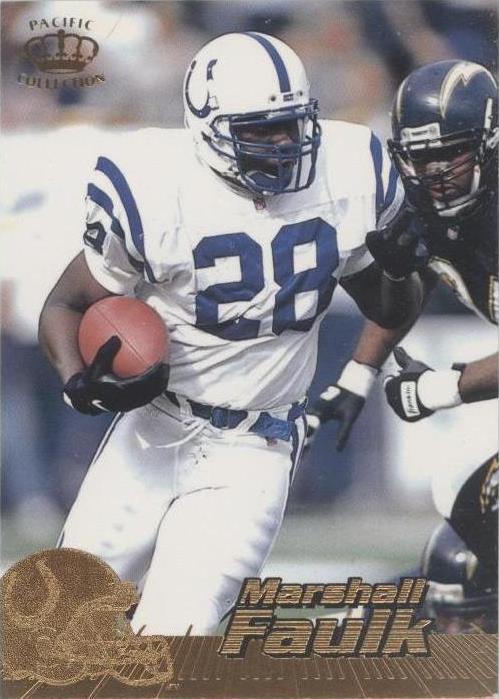 Colección Pacific Crown Marshall Faulk #185 1996