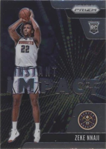 7393F 2020-21 Panini Prizm #8 Zeke Nnaji Instant Impact