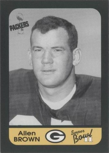 1991 Champion Cards Green Bay Packers Super Bowl II 25th Anniversary Allen Brown #13