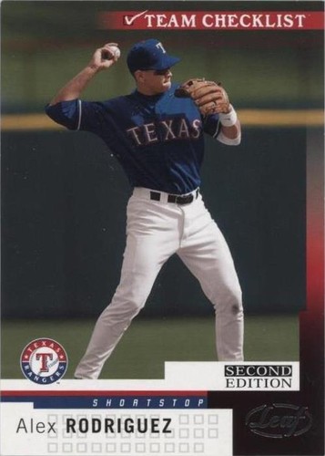 2004 Leaf Second Edition - Alex Rodriguez #284