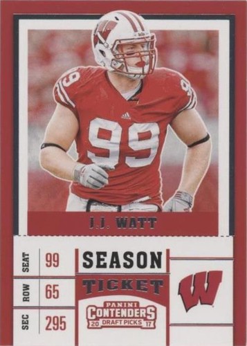 2017 Panini Contenders Draft Picks J.J. Watt #44