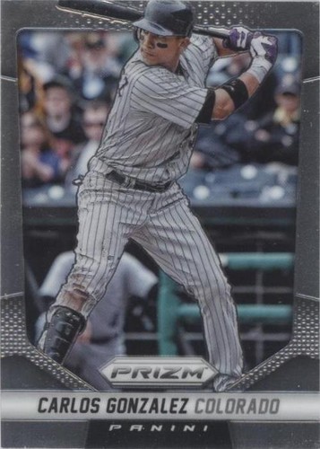 CARLOS GONZAALEZ 2014 PANINI PRIZM PRIZMS REFRACTOR CARD #85 | eBay
