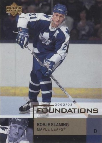 2002-03 Upper Deck Foundations - Borje Salming #88