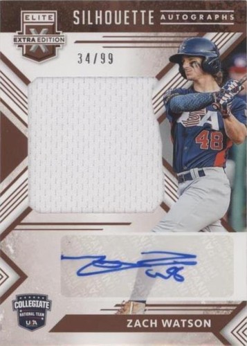 2018 Panini Elite Extra Edition - Zach Watson #UCSA-ZW