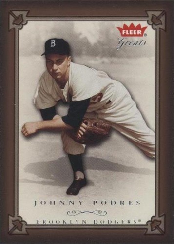 2004 Fleer Greats of the Game - Johnny Podres #70