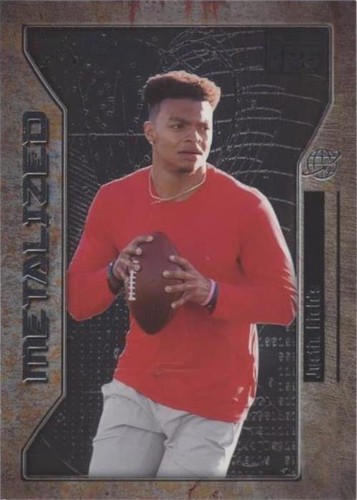 2021 Skybox Metal Universe Champions Justin Fields #135