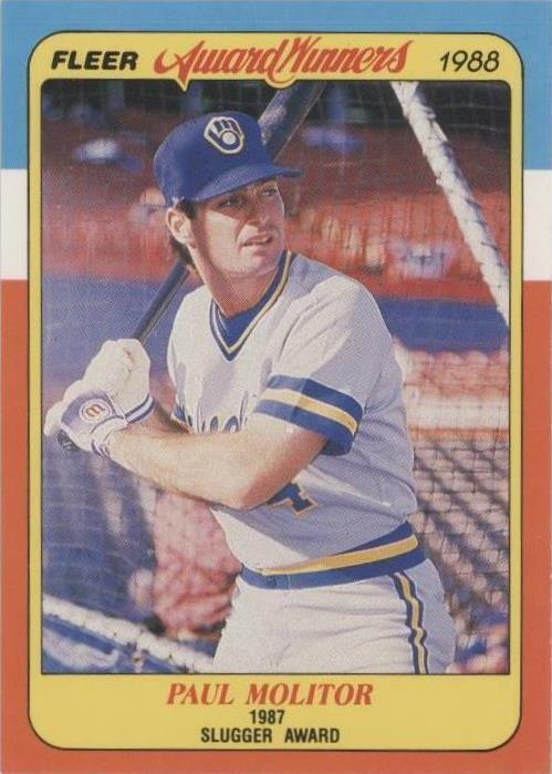 Ganadores del Premio Fleer 1988 - Paul Molitor #25