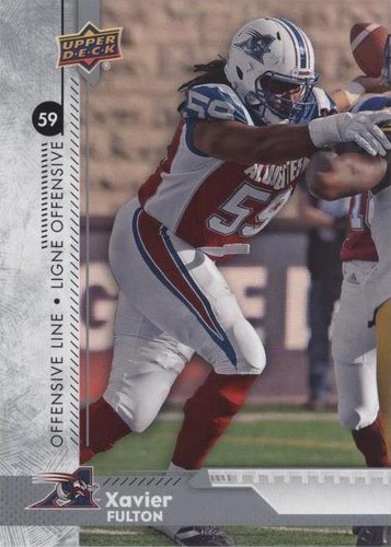 2018 Upper Deck CFL Xavier Fulton #187