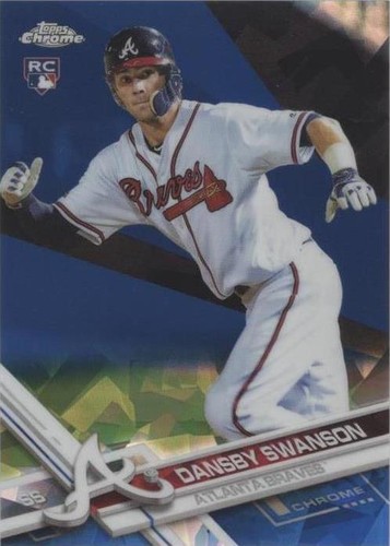 2017 Topps Chrome Sapphire Edition - Dansby Swanson #87