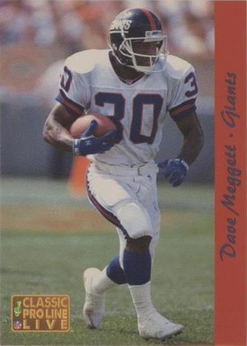 1993 Classic Pro Line Live Dave Meggett #191