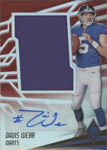 2017 Panini Phoenix Davis Webb #JAS-DWB