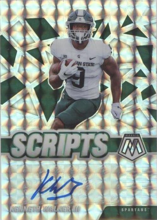 2022 Panini Mosaic Draft Picks Kenneth Walker III #SM-KWT