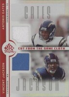 2005 Upper Deck Reflections Antonio Gates Vincent Jackson #CC-GJ