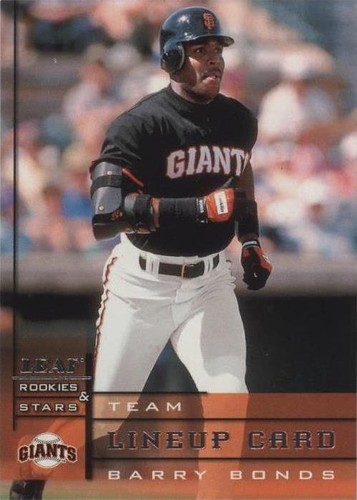 1998 Leaf Rookies & Stars - Barry Bonds #182