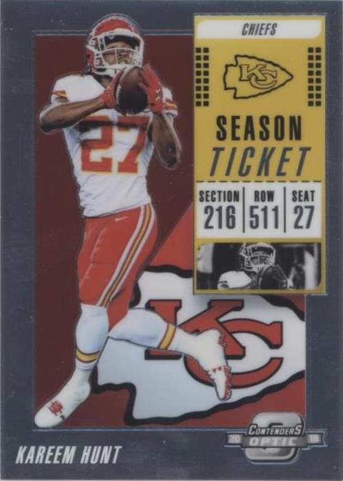 2018 Panini Contenders Optic Kareem Hunt #50