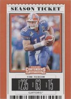 2019 Panini Contenders Draft Picks Tim Tebow #94