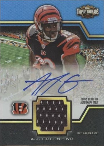2011 Topps Triple Threads A.J. Green #TTUAR-66
