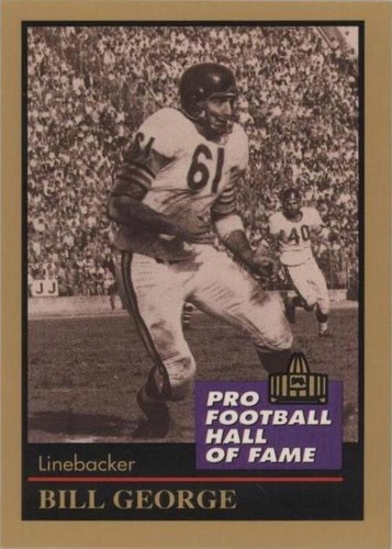 1991 Enor Pro Football Hall of Fame Bill George #45