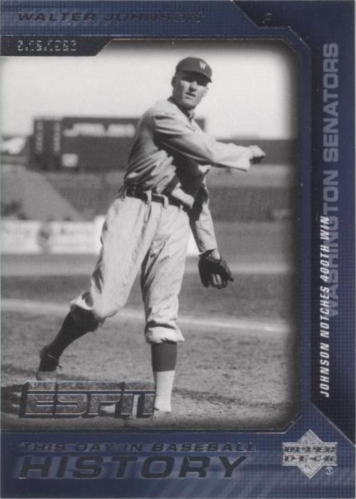 Upper Deck ESPN 2005 - Walter Johnson #BH-17