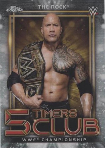 2021 Topps Chrome WWE - The Rock #5T-17