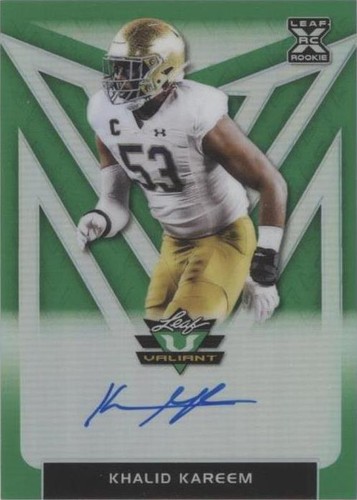 2020 Leaf Valiant Khalid Kareem #BA-KK1