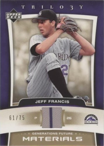 2005 Upper Deck Trilogy - Jeff Francis #FU-JF