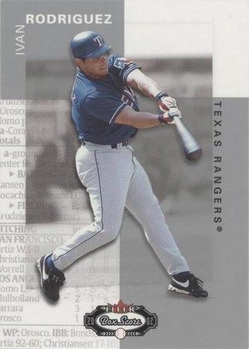 2002 Fleer Box Score - Ivan Rodriguez #100