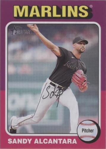 2024 Topps Finest Sandy Alcantara #279 Rare SKY BLUE