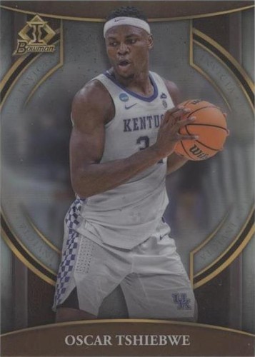 2022-23 Bowman University Chrome - Oscar Tshiebwe #BI-8