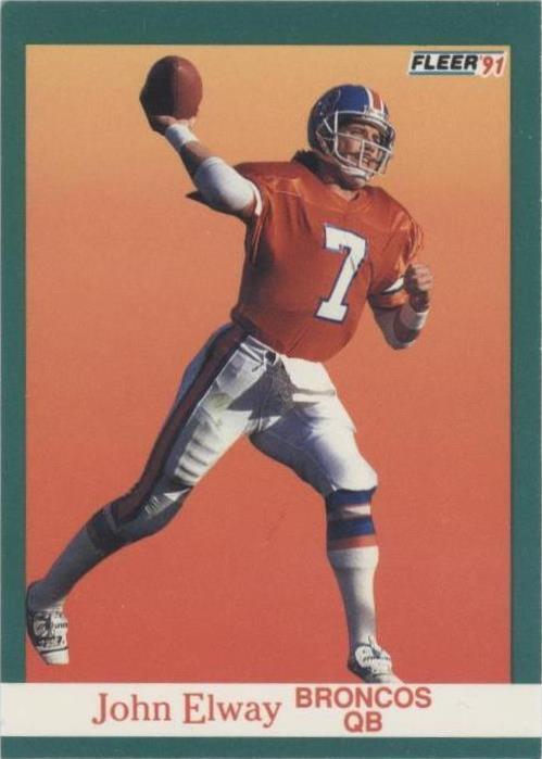 1991 Fleer John Elway No45