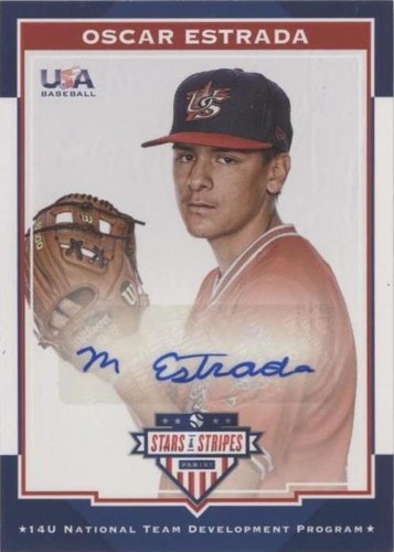 2017 Panini USA Baseball Stars & Stripes - Oscar Estrada #9