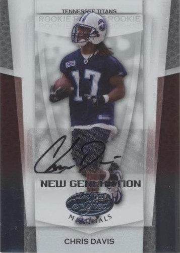 2007 Leaf Certified Materials Chris Davis #181