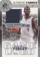 2003-04 SP Game Used - Michael Finley #MF-J